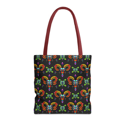 Tote Bag (AOP), Aries, Zodiac, Jewel Pattern
