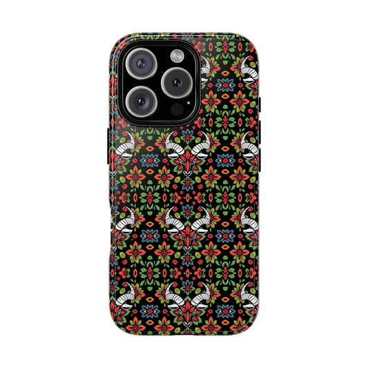 Tough Cases, Taurus, Zodiac v2, Flower Pattern