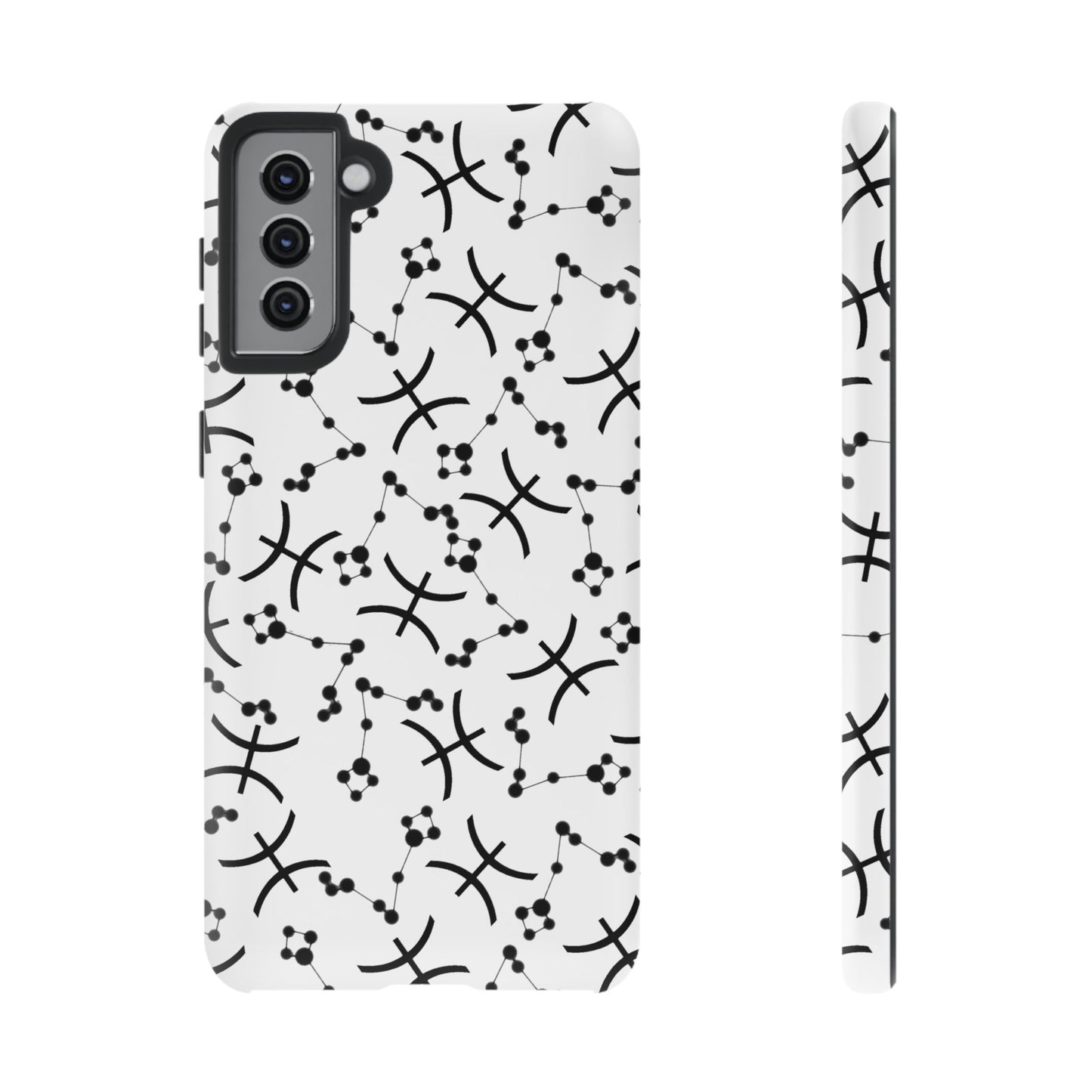 Tough Cases with the Pisces Zodiac sign for iPhone, Samsung Galaxy, and Google Pixel devices