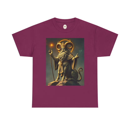 Unisex Heavy Cotton T-Shirt, Taurus God, Zodiac Design