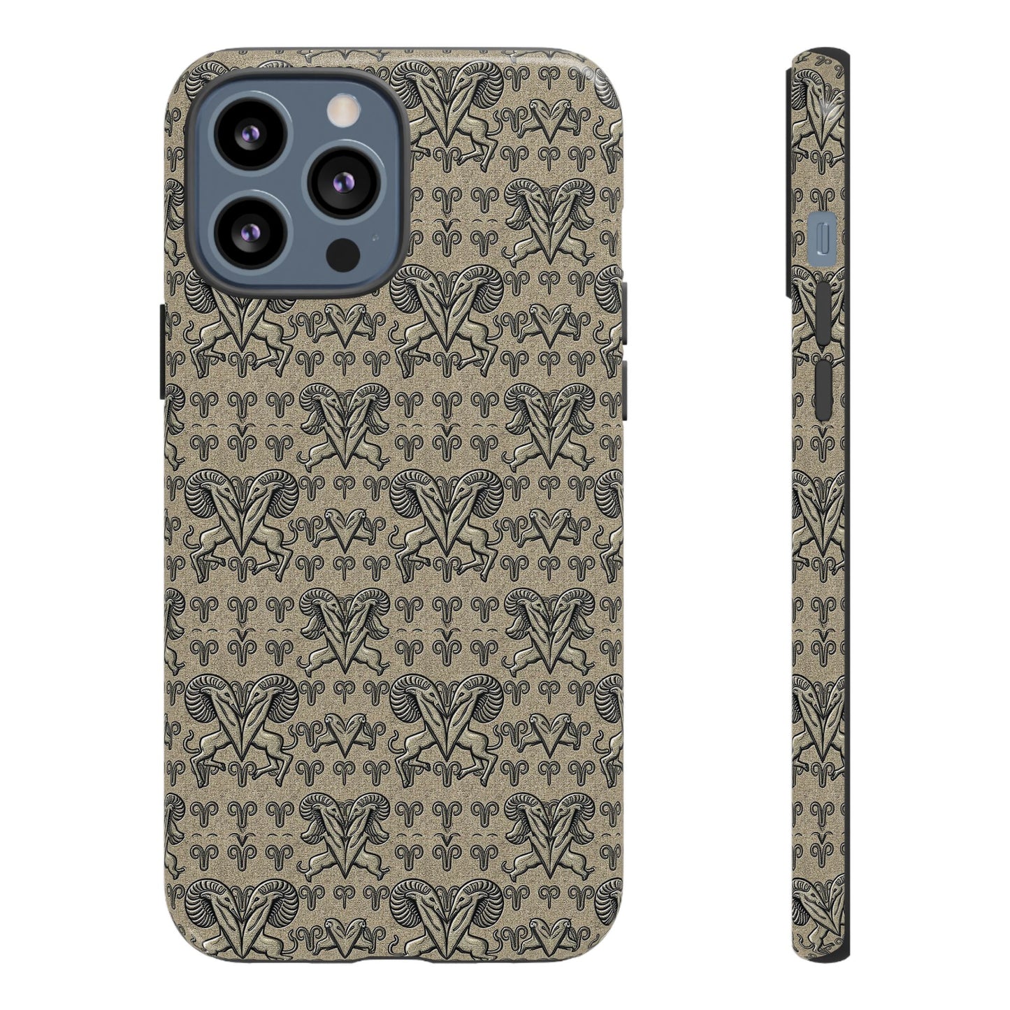 Tough Cases, Aries, Zodiac, Metal Pattern