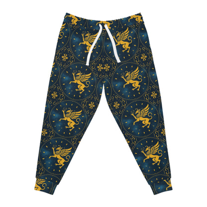 Athletic Joggers, Zodiac Design, Pattern, Virgo, AOP