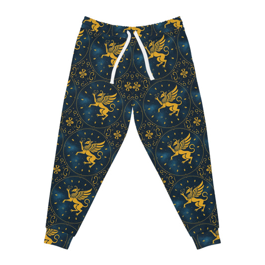 Athletic Joggers, Zodiac Design, Pattern, Virgo, AOP