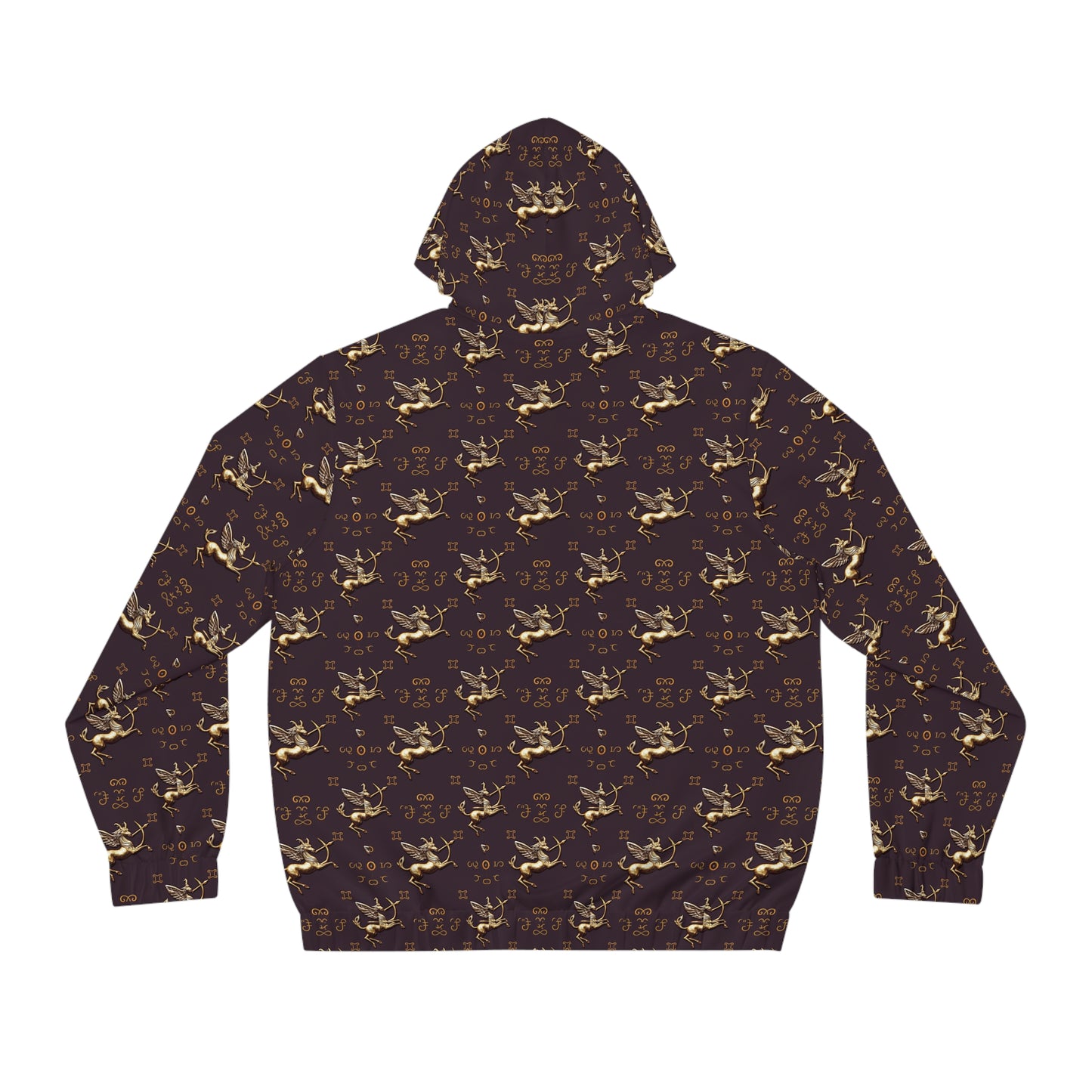 Full-Zip Hoodie (AOP), Sagittarius, Zodiac v2, Pattern