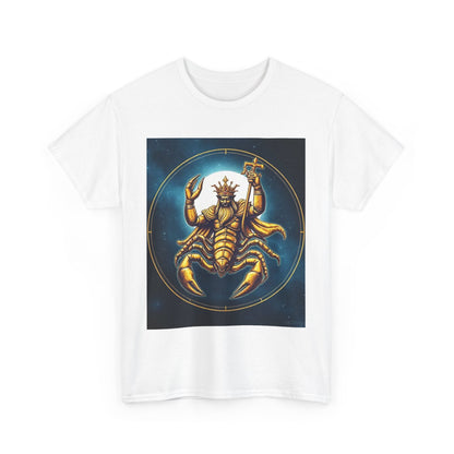 Unisex Heavy Cotton T-Shirt, Moon, Scorpio Zodiac Design