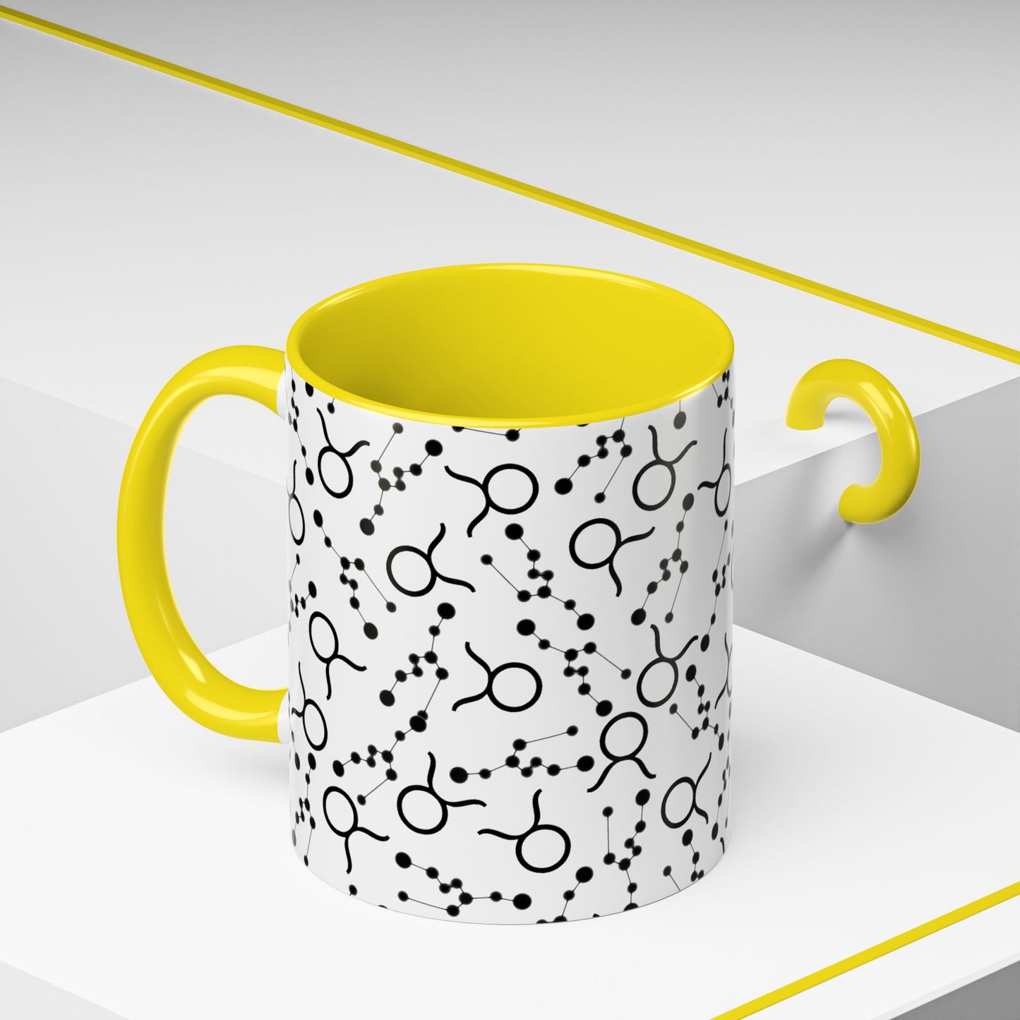 Accent Coffee Mug with the Taurus Zodiac sign (11, 15oz)