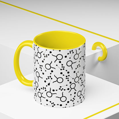 Accent Coffee Mug with the Taurus Zodiac sign (11, 15oz)