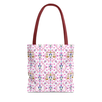 Tote Bag (AOP), Libra, Zodiac, Jewel Pattern