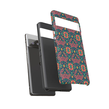 Tough Cases, Cancer, Zodiac v4, Flower Pattern