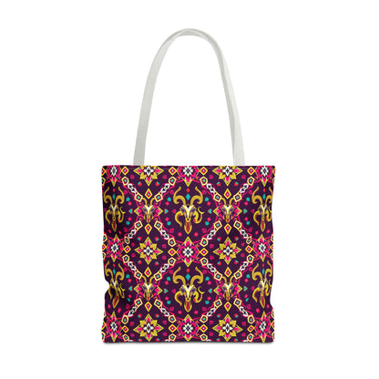 Tote Bag (AOP), Capricorn, Zodiac, Jewel Pattern