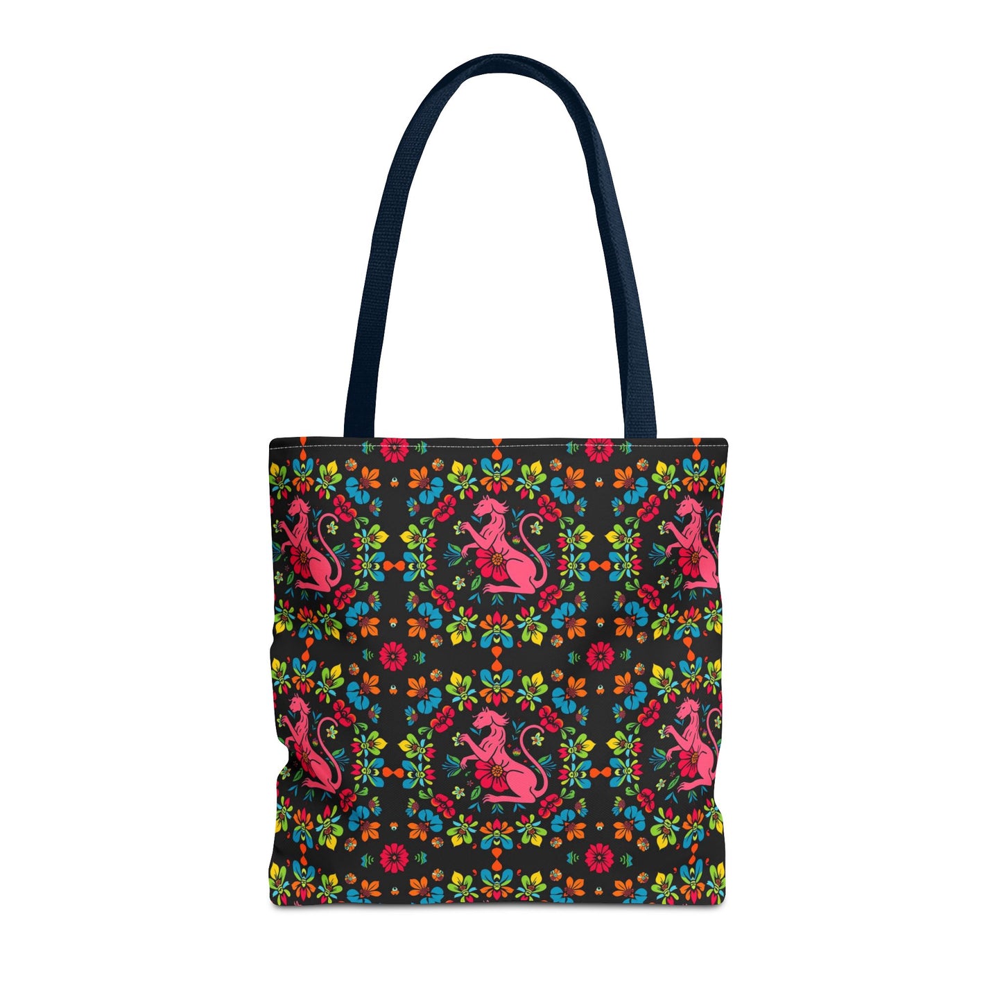 Tote Bag, (AOP), Virgo, Zodiac v6, Flower Pattern