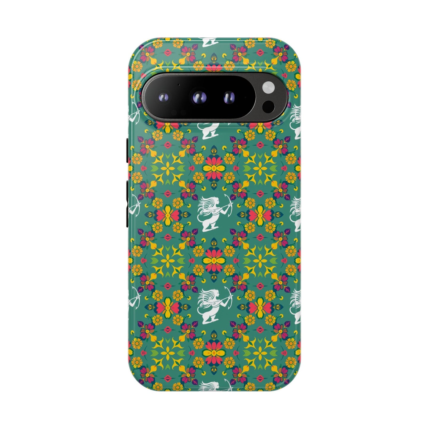 Tough Cases, Sagittarius, Zodiac, Flower Pattern