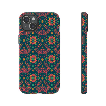 Tough Cases, Cancer, Zodiac v4, Flower Pattern