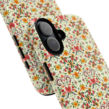 Tough Cases, Aries, Zodiac, Flower Pattern