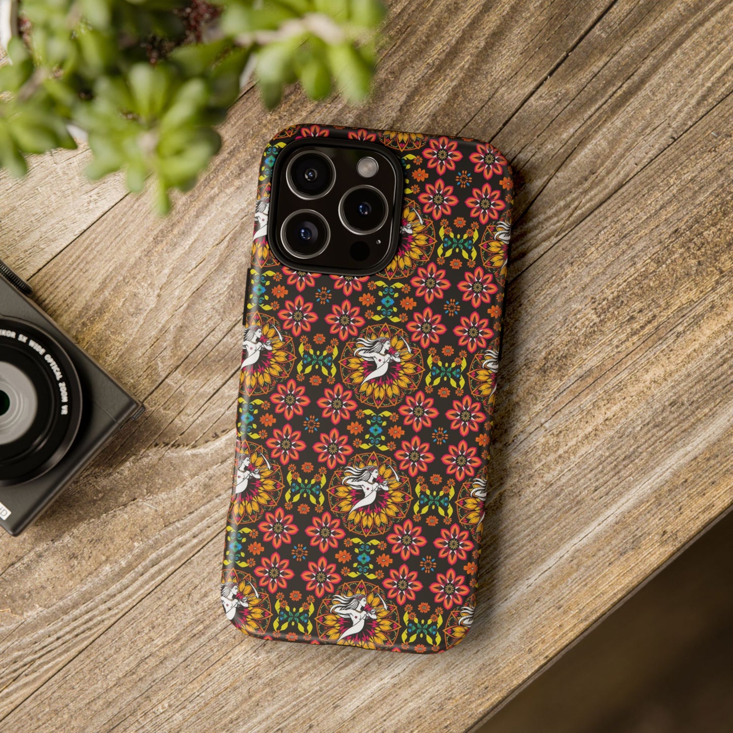 Tough Cases, Sagittarius, Zodiac v2, Flower Pattern