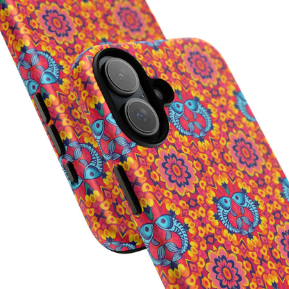 Tough Cases, Pisces, Zodiac v1, Flower Pattern