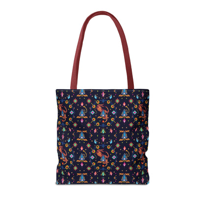 Tote Bag (AOP), Capricorn, Zodiac v1, Jewel Pattern