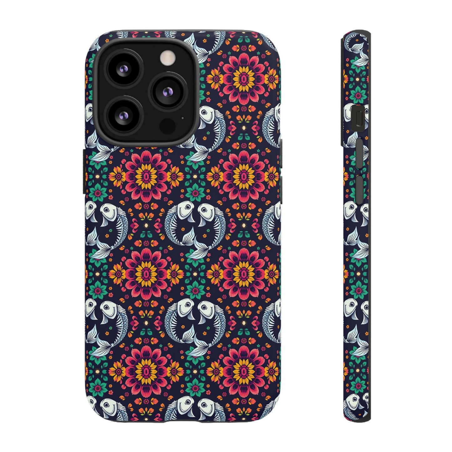 Tough Cases, Pisces, Zodiac v4, Flower Pattern