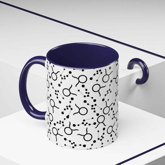 Accent Coffee Mug with the Taurus Zodiac sign (11, 15oz)