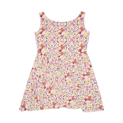 Women's Skater Dress, AOP, Zodiac v1, Sagittarius, Pattern