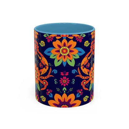 Accent Coffee Mug, Cancer, Zodiac, Flower Pattern, (11, 15oz)