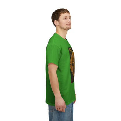 Unisex Heavy Cotton T-Shirt, Gold Lion v1, Leo Zodiac Design