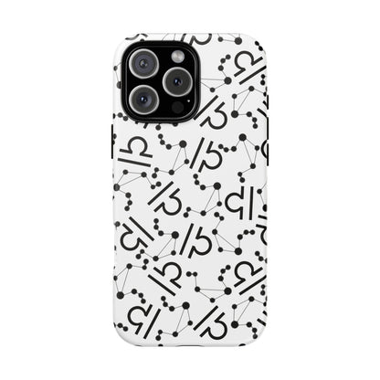 Tough Cases with the Libra Zodiac sign for iPhone, Samsung Galaxy, and Google Pixel devices