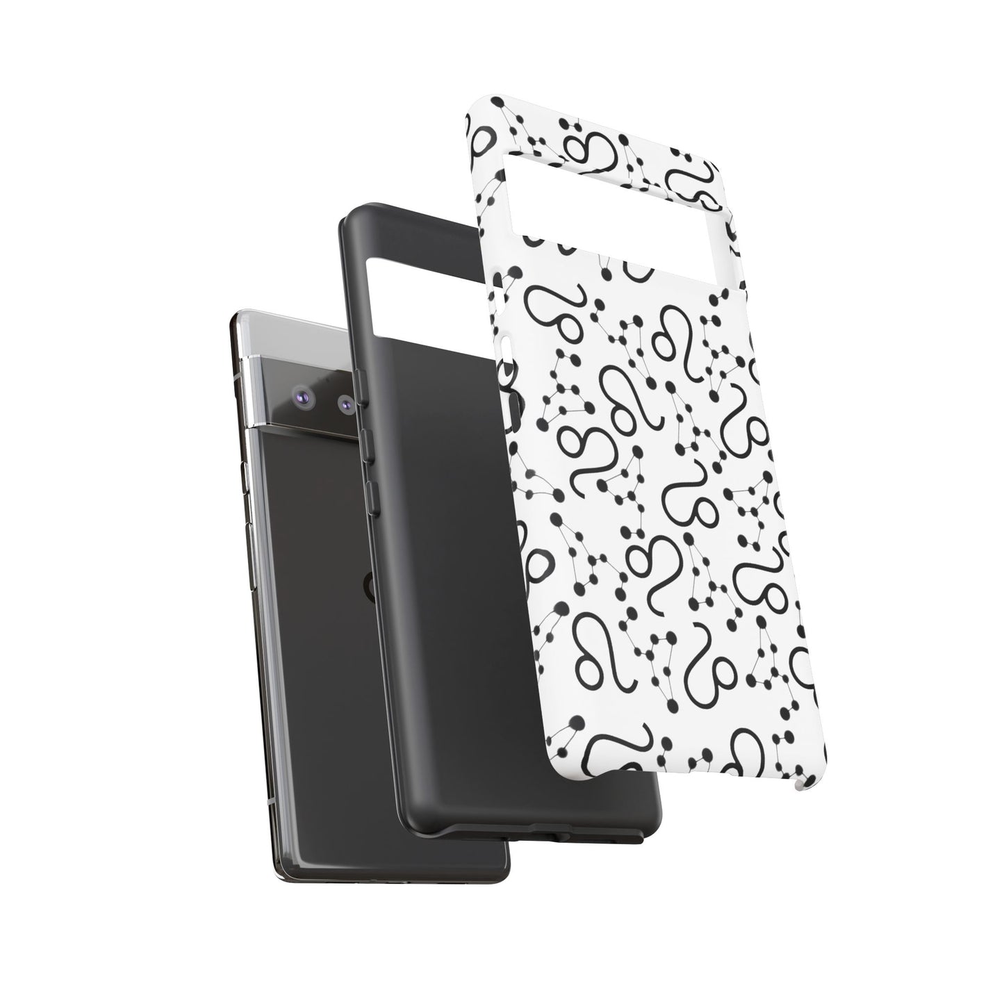Tough Cases with the Leo Zodiac sign for iPhone, Samsung Galaxy, and Google Pixel devices