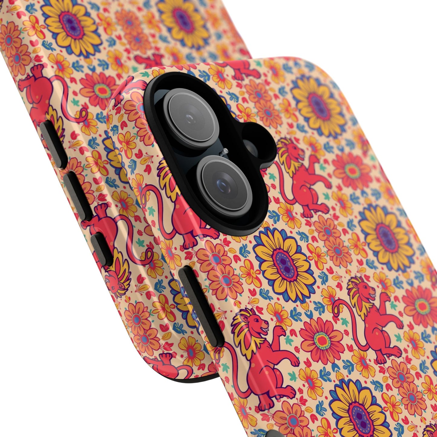 Tough Cases, Leo, Zodiac v1, Flower Pattern