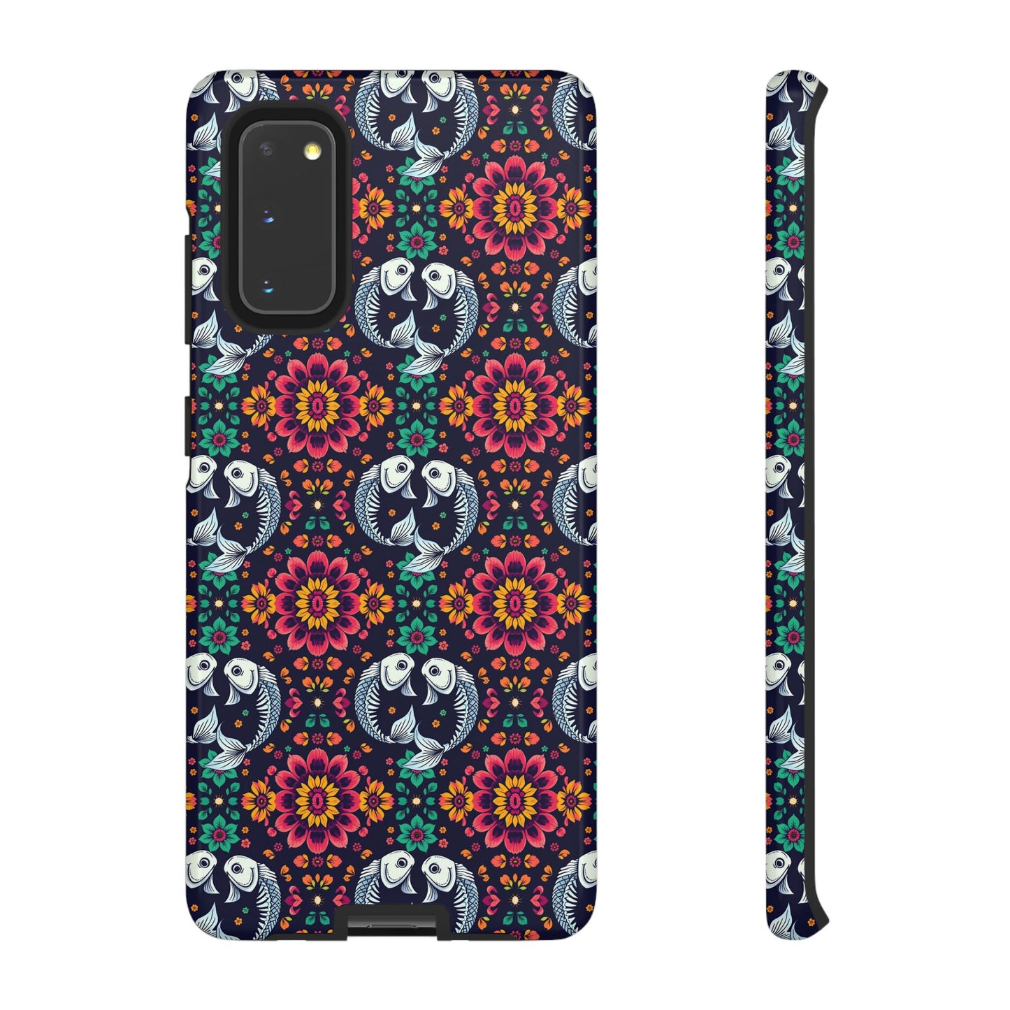 Tough Cases, Pisces, Zodiac v4, Flower Pattern