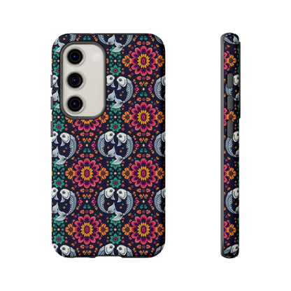 Tough Cases, Pisces, Zodiac v4, Flower Pattern