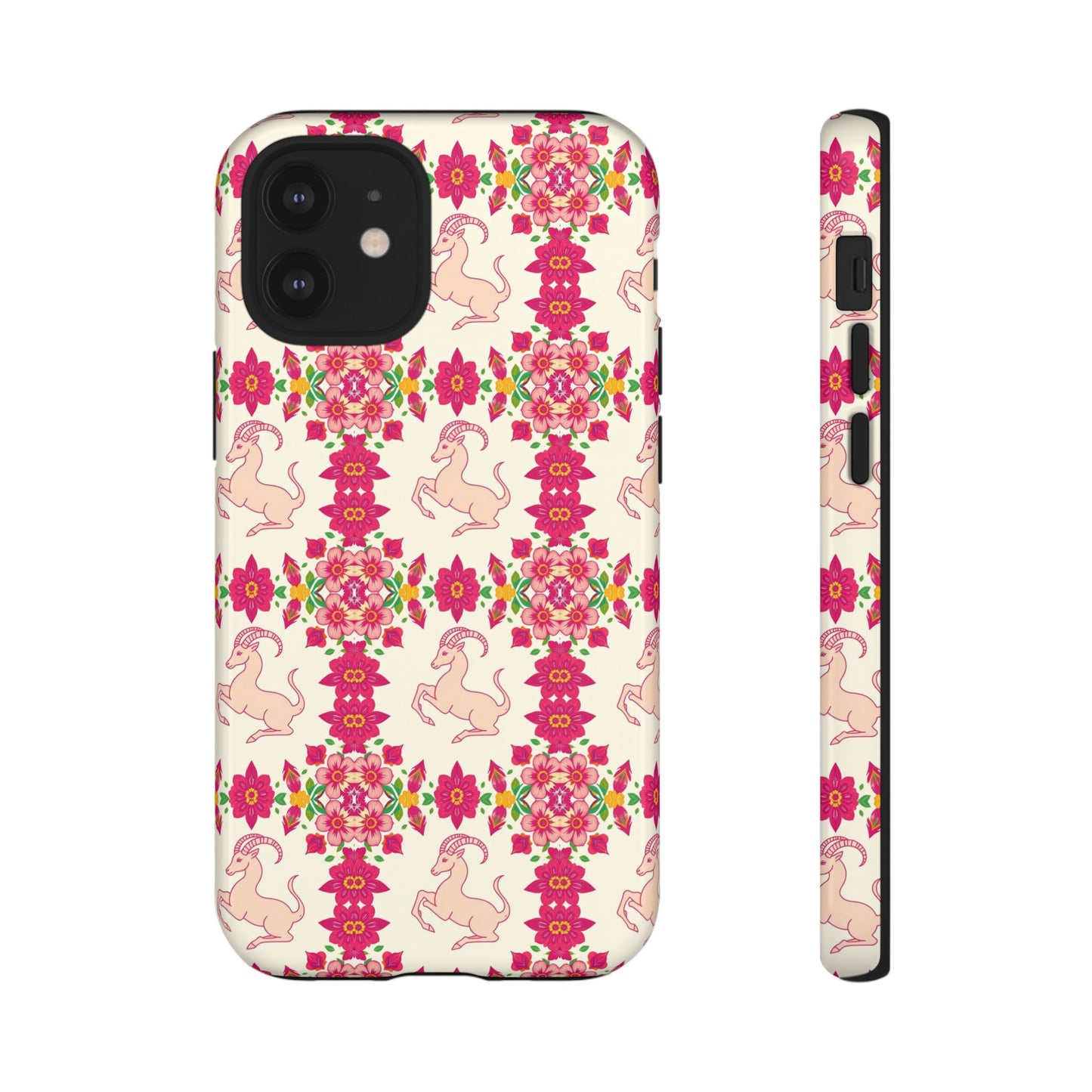 Tough Cases, Capricorn, Zodiac v3, Flower Pattern