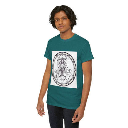 Unisex Heavy Cotton T-Shirt, Bull Centaur, Taurus Zodiac Design