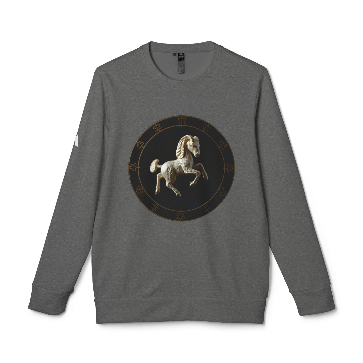 Adidas, Unisex Fleece Crewneck Sweatshirt, Capricorn, Space Animal, Zodiac