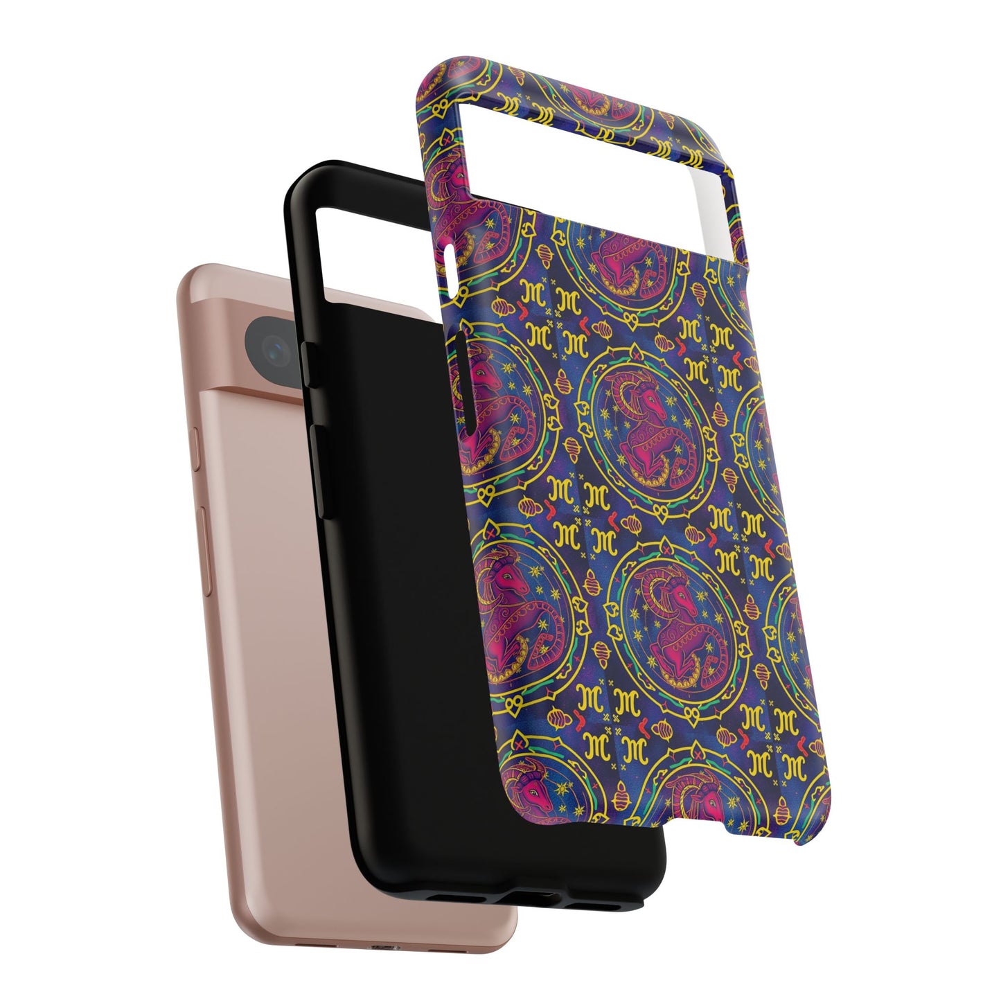 Tough Cases, Capricorn, Zodiac, Metal Pattern