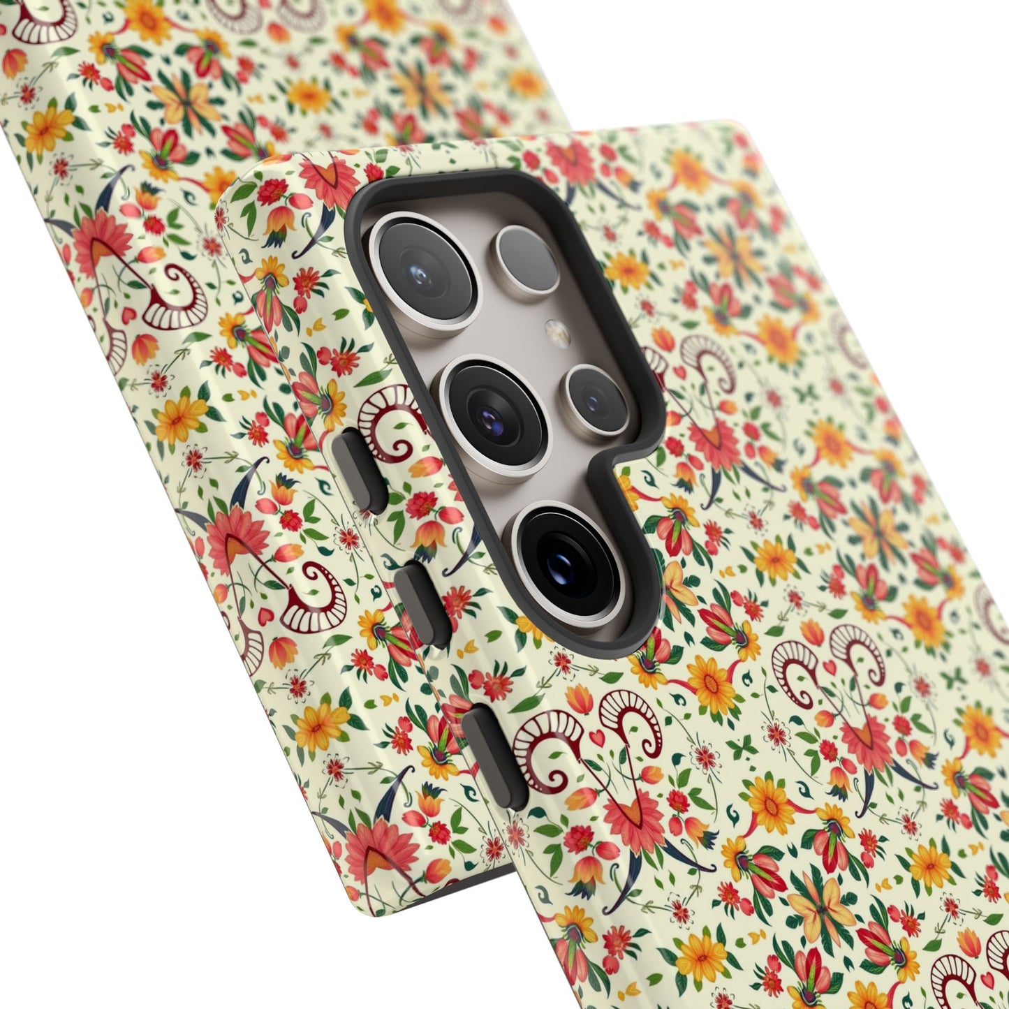 Tough Cases, Aries, Zodiac, Flower Pattern