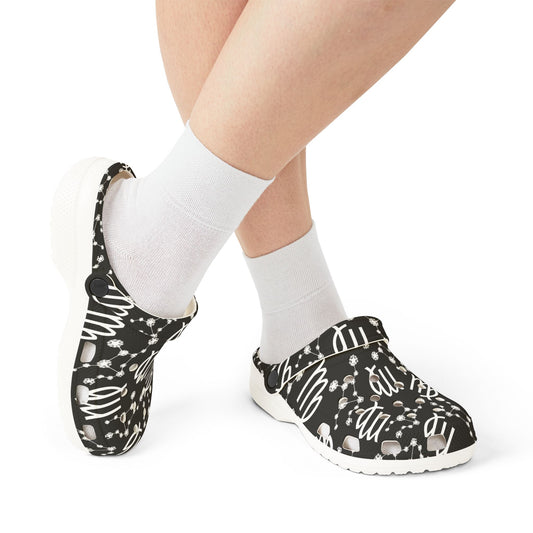EVA Foam Rubber Shoes (AOP), Material 100% EVA, Virgo Zodiac Design