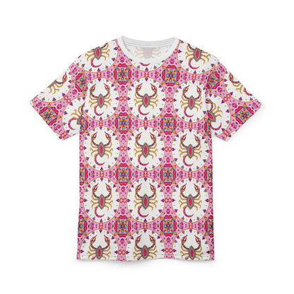 Unisex Cut & Sew T-Shirt, (AOP), Scorpio, Zodiac v3, Jewels Pattern