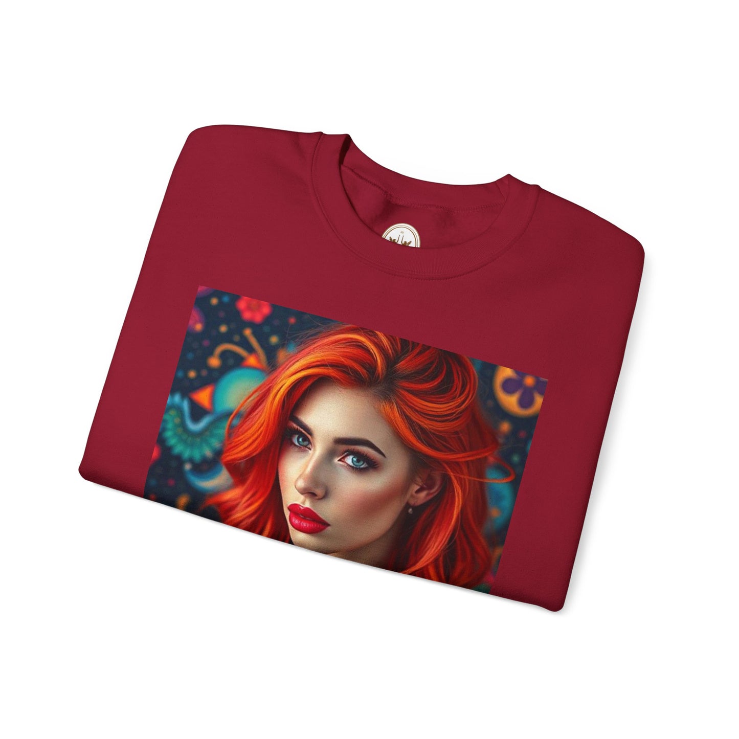 Unisex Heavy Blend™ Crewneck Sweatshirt, Aquarius, Zodiac v1, Sexy Pattern