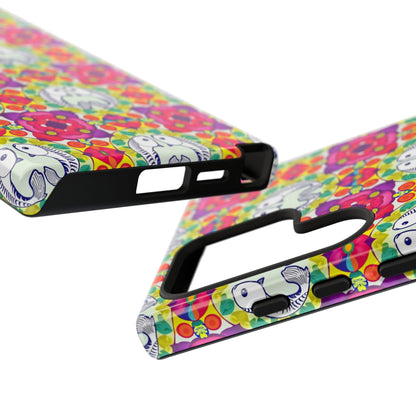 Tough Cases, Pisces, Zodiac v2, Flower Pattern