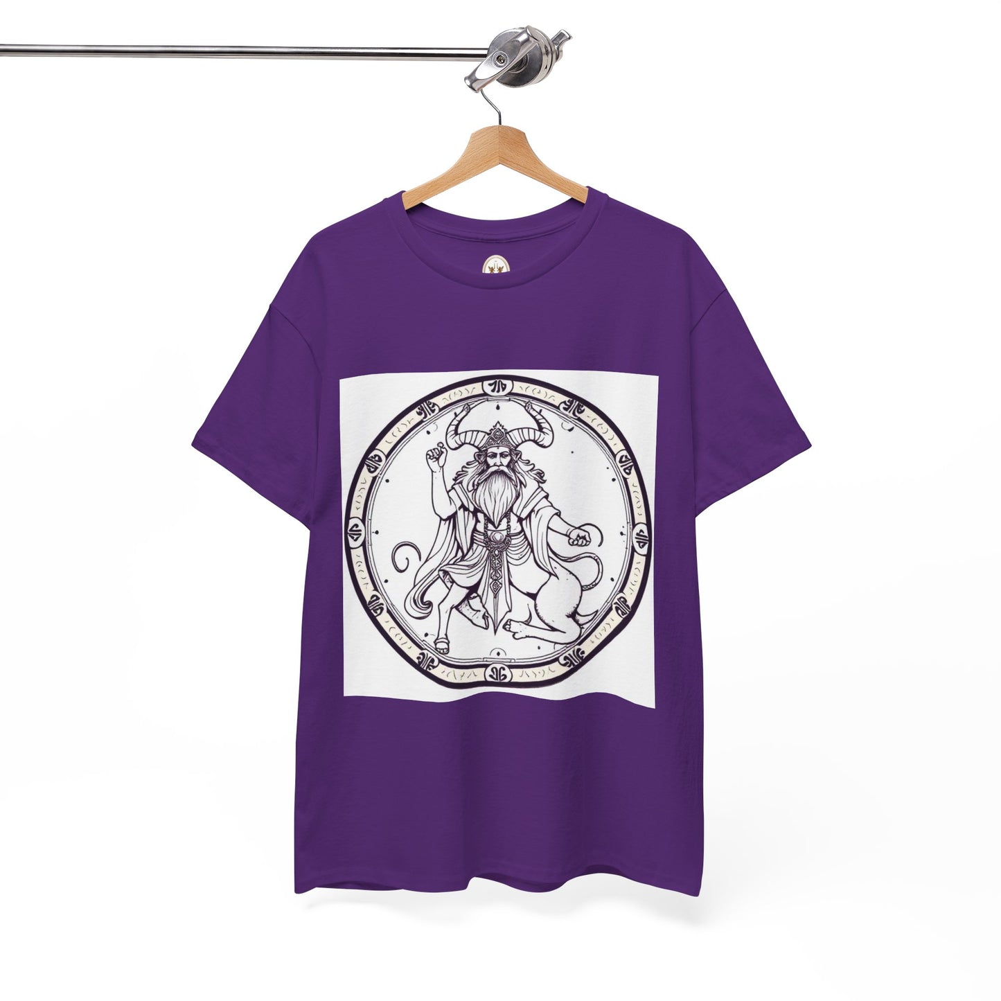Unisex Heavy Cotton T-Shirt, Bull Centaur, Taurus Zodiac Design