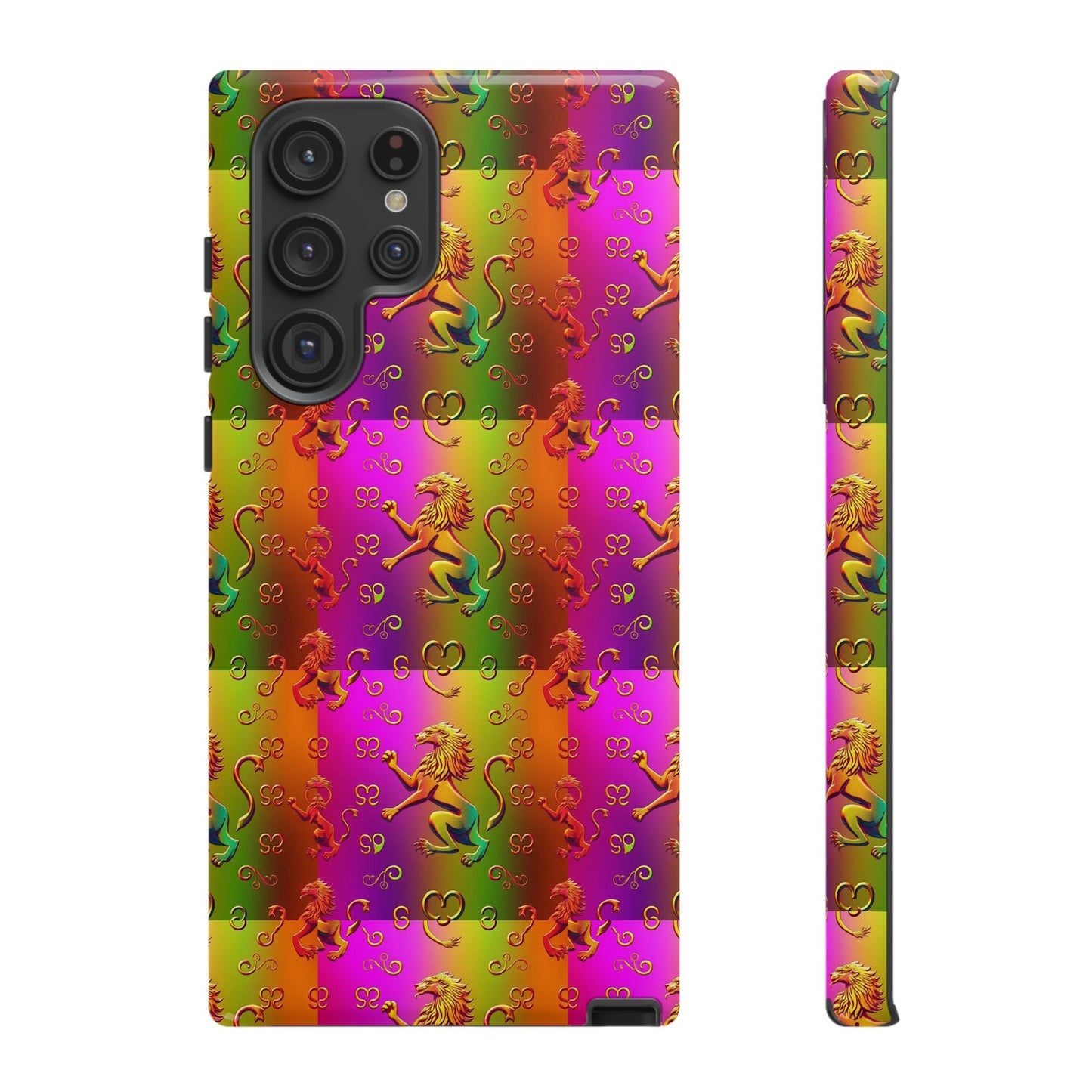 Tough Cases, Leo, Zodiac v1, Metal Pattern