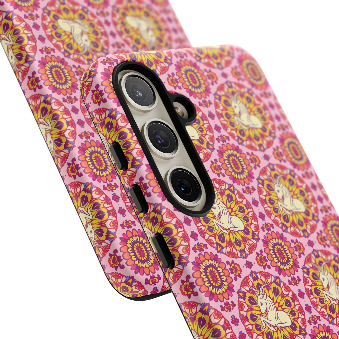 Tough Cases, Capricorn, Zodiac v4, Flower Pattern