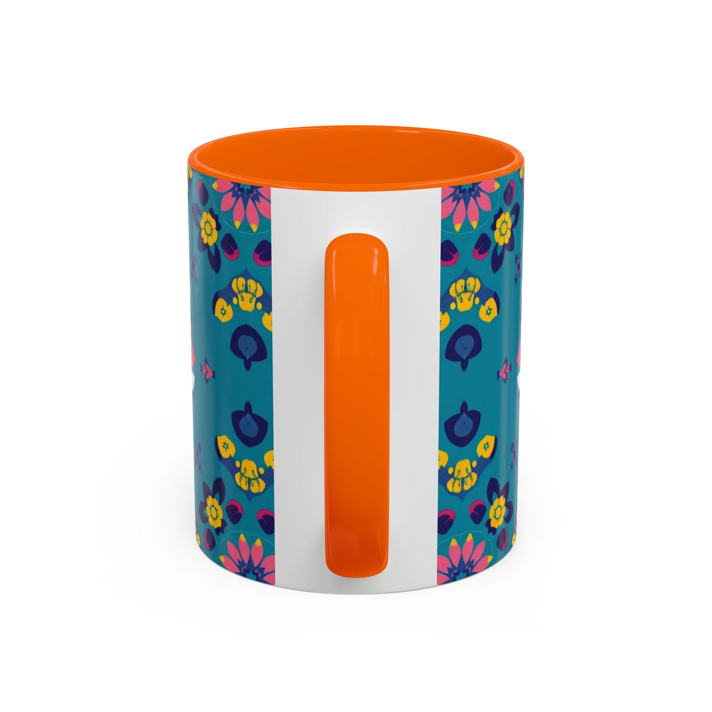 Accent Coffee Mug, Libra, Zodiac v2, Flower Pattern, (11, 15oz)