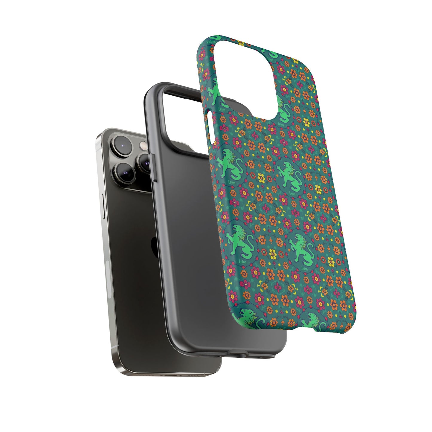 Tough Cases, Leo, Zodiac v3, Flower Pattern