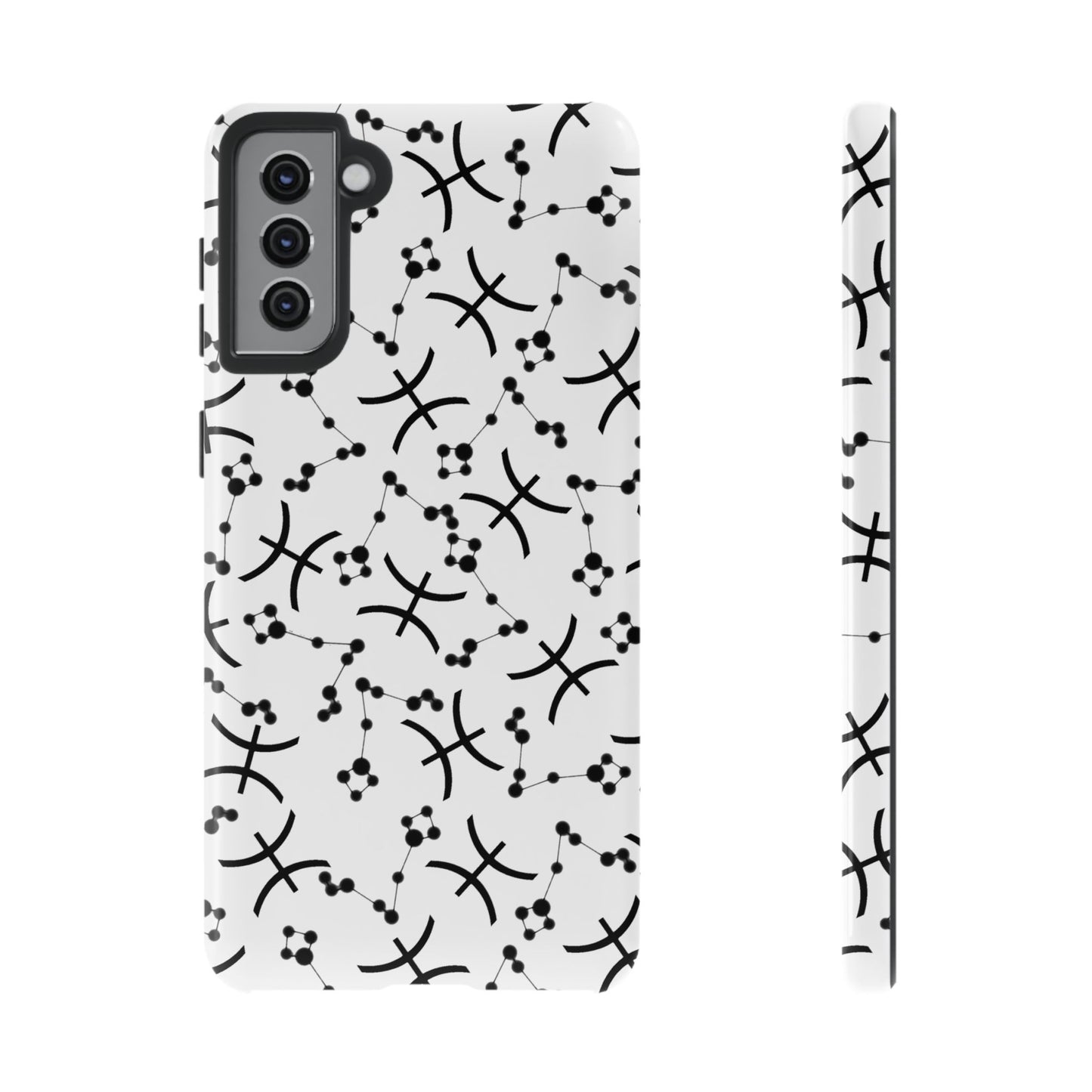 Tough Cases with the Pisces Zodiac sign for iPhone, Samsung Galaxy, and Google Pixel devices