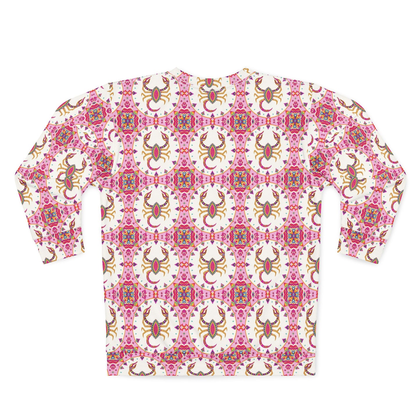 Unisex Sweatshirt (AOP), Scorpio, Zodiac v1, Jewel Pattern