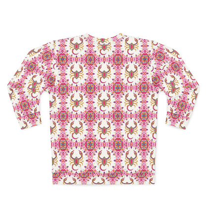 Unisex Sweatshirt (AOP), Scorpio, Zodiac v1, Jewel Pattern