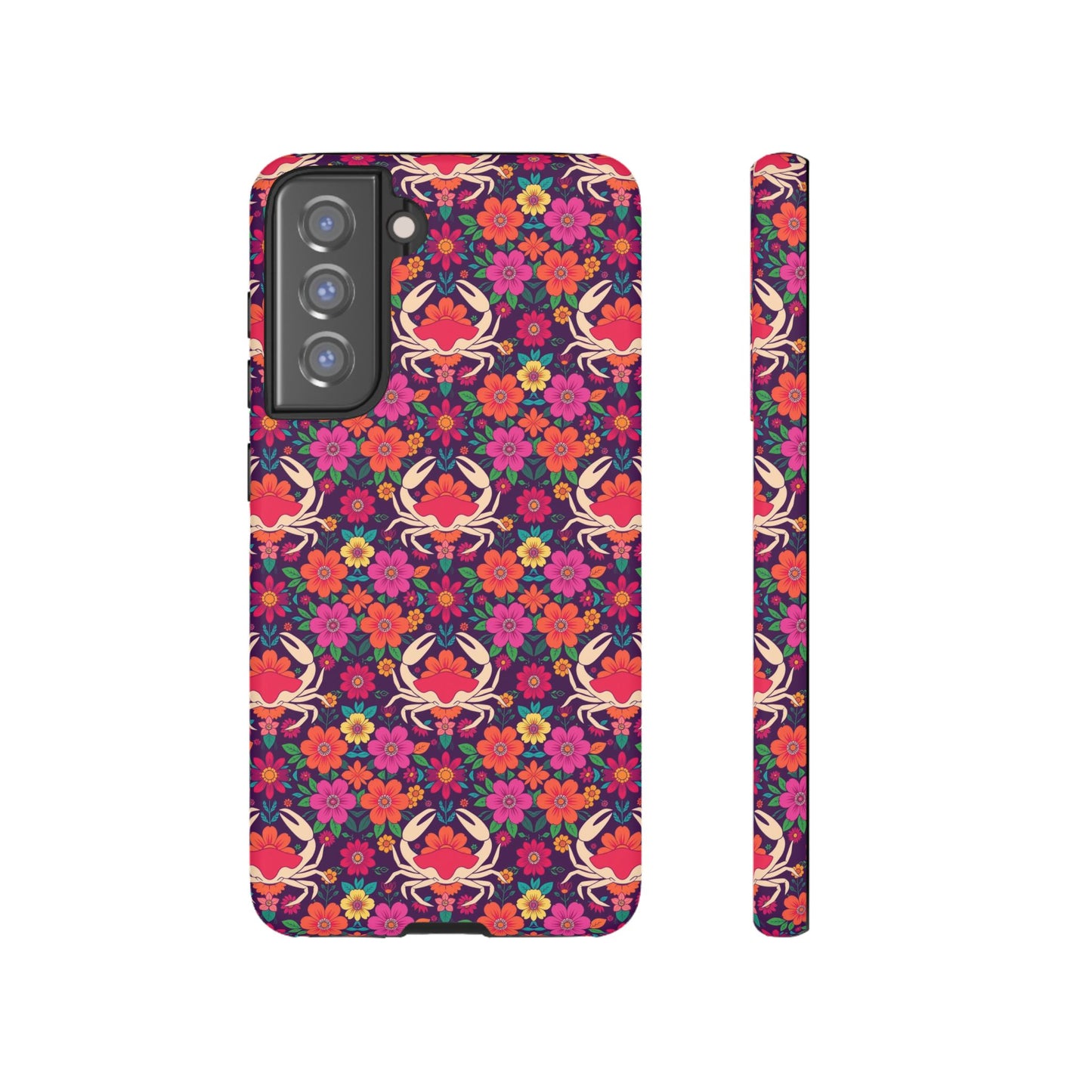Tough Cases, Cancer, Zodiac v1, Flower Pattern
