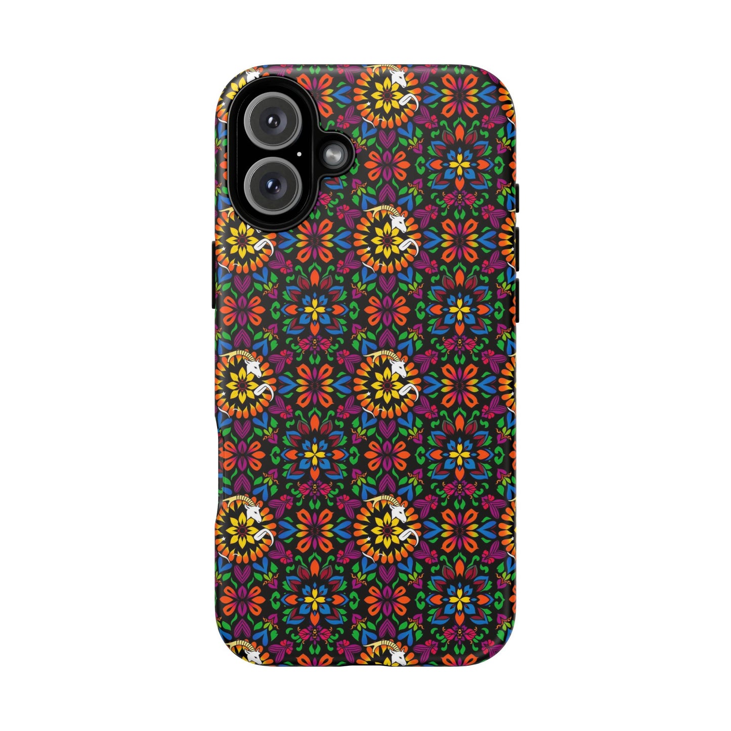 Tough Cases, Capricorn, Zodiac v2, Flower Pattern